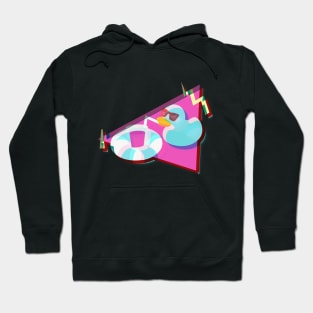 Retro Rubber Duck | 80s Vaporwave | 3d Glasses Hoodie